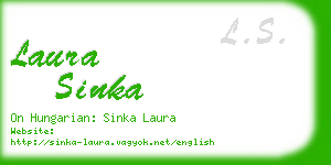 laura sinka business card